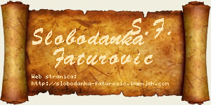 Slobodanka Faturović vizit kartica